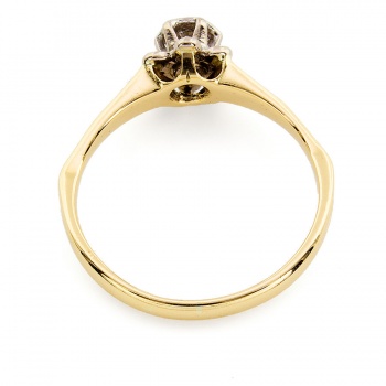 18ct gold Diamond solitaire Ring size L
